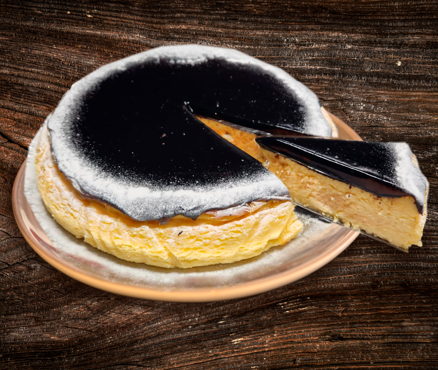 TARTA QUESO DEL FRAILE BAÑO CHOCOLATE
